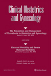 CLINICAL OBSTETRICS AND GYNECOLOGY雜志封面